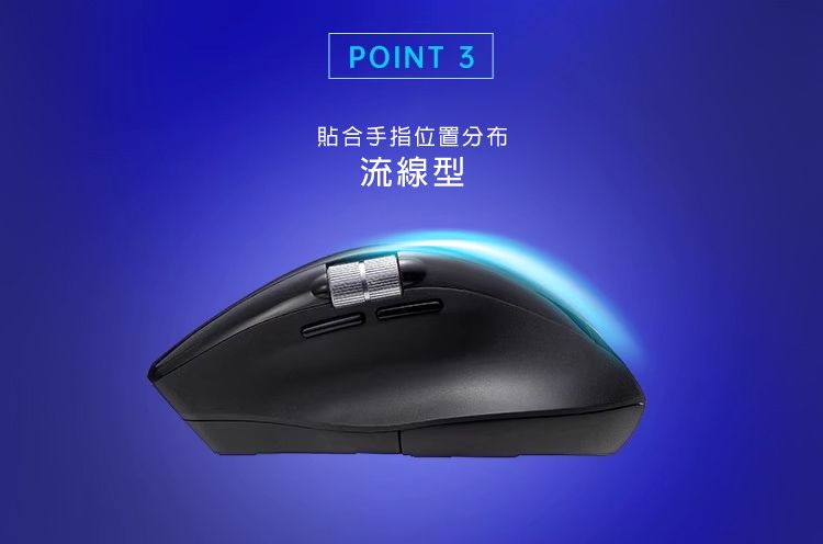 貼合手指位置分布 流線型