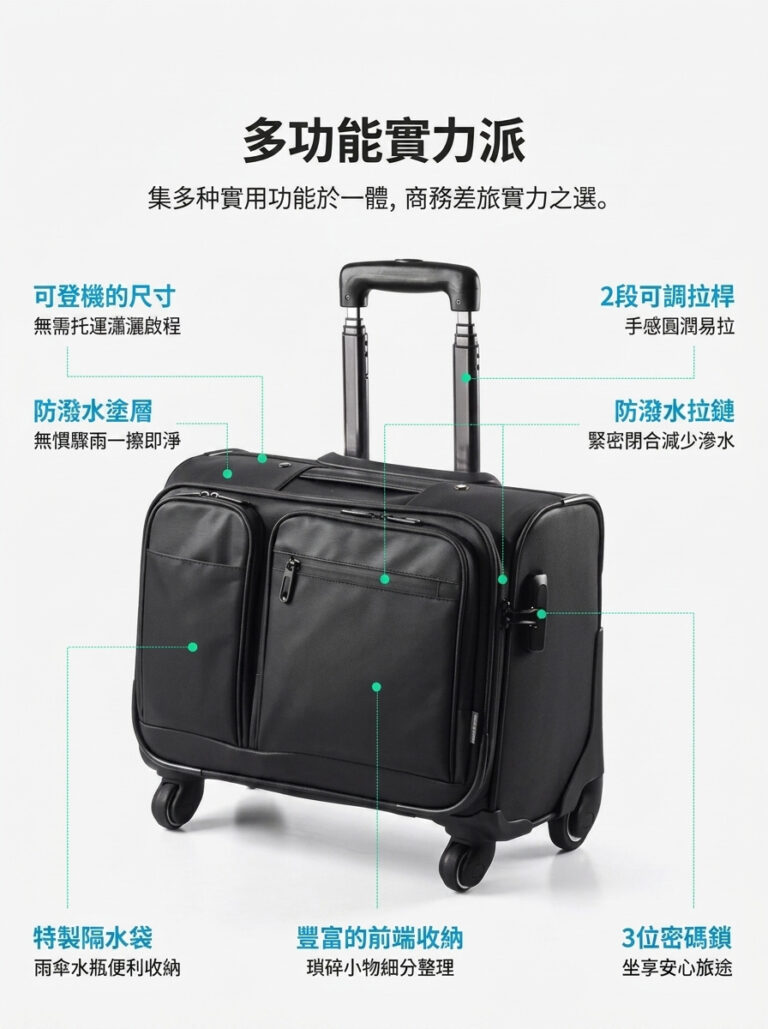 多功能實力派 集多种實用功能於一體,商務差旅實力之選。